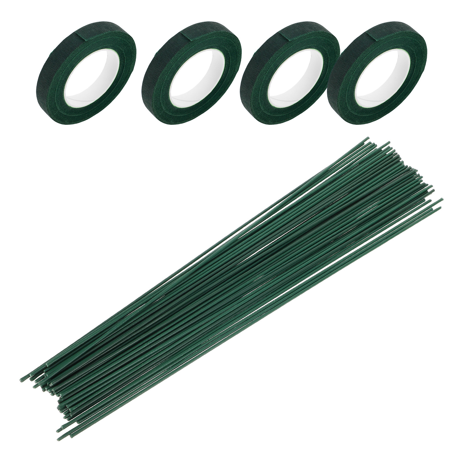 Wire Stem Florist - Floral Stem Wire Green Decorative Tape