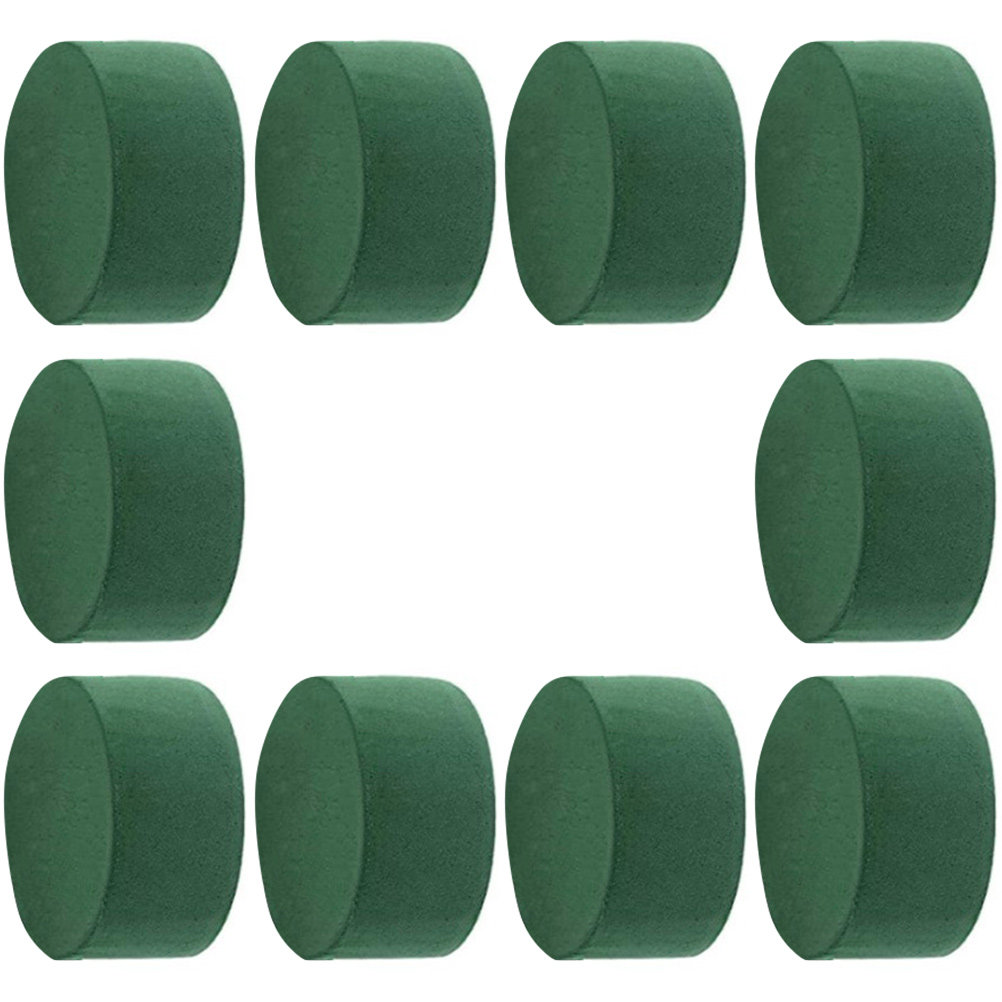 Florist Flower Supply - 10Pcs Round Flower Mud Floral Blocks