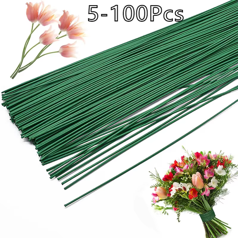 5-100Pcs Mini Green Floral Wir - Wire Stem Florist recension och pris