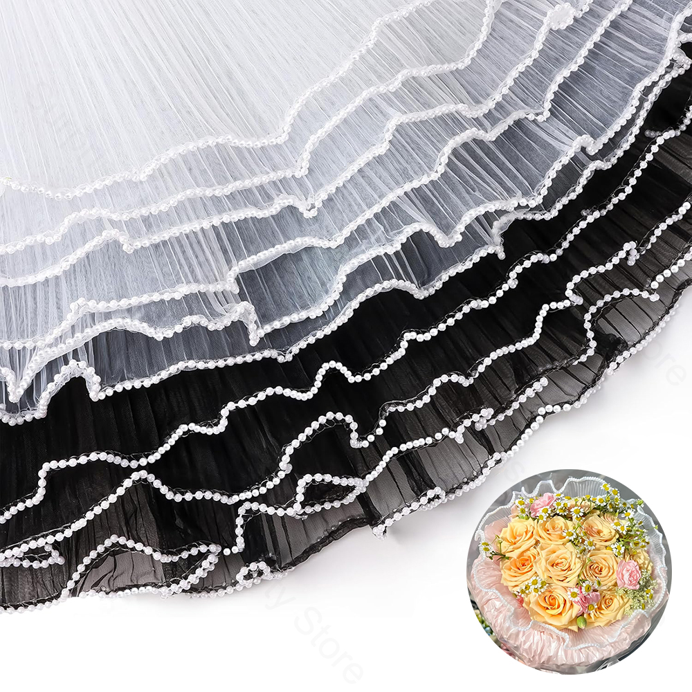 28cm 4Yards White Flower Wrapp - Florist Supply Bulk recension och pris