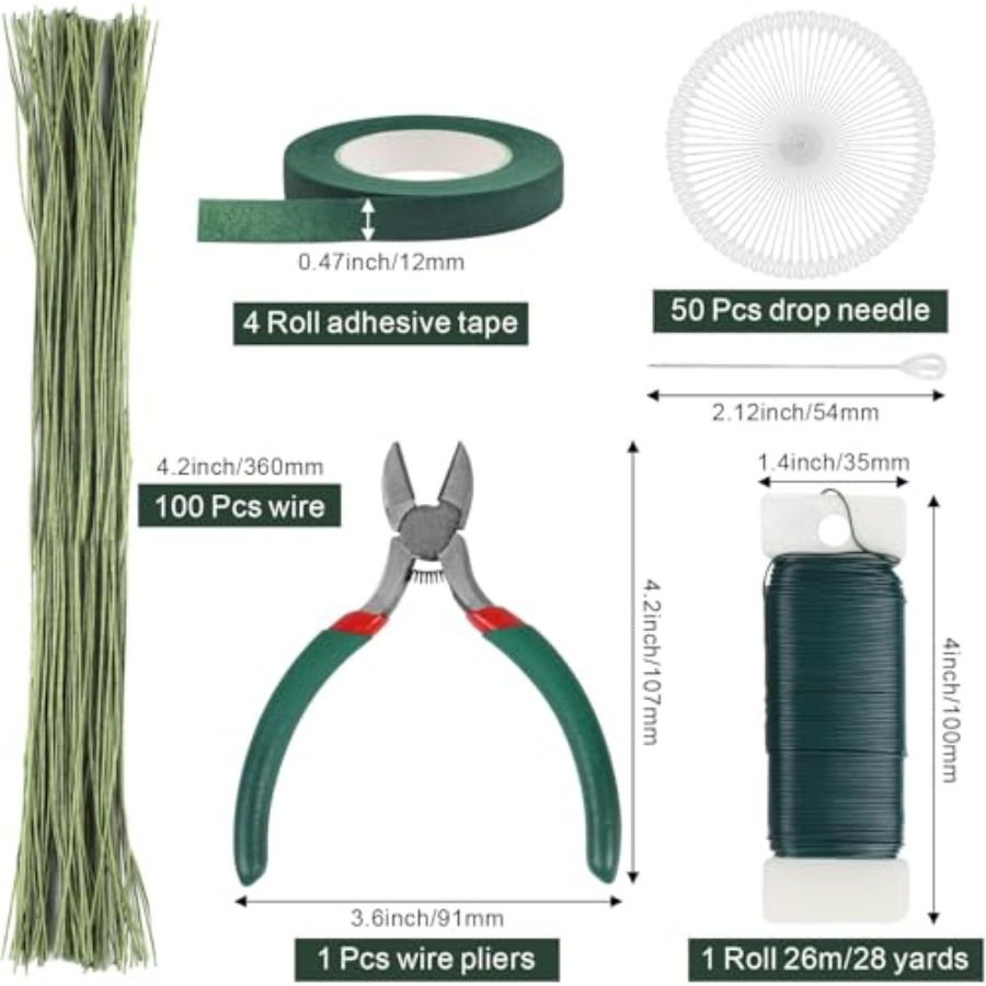 Floral Arrangement Kit with Gr - Wire Stem Florist recension och pris
