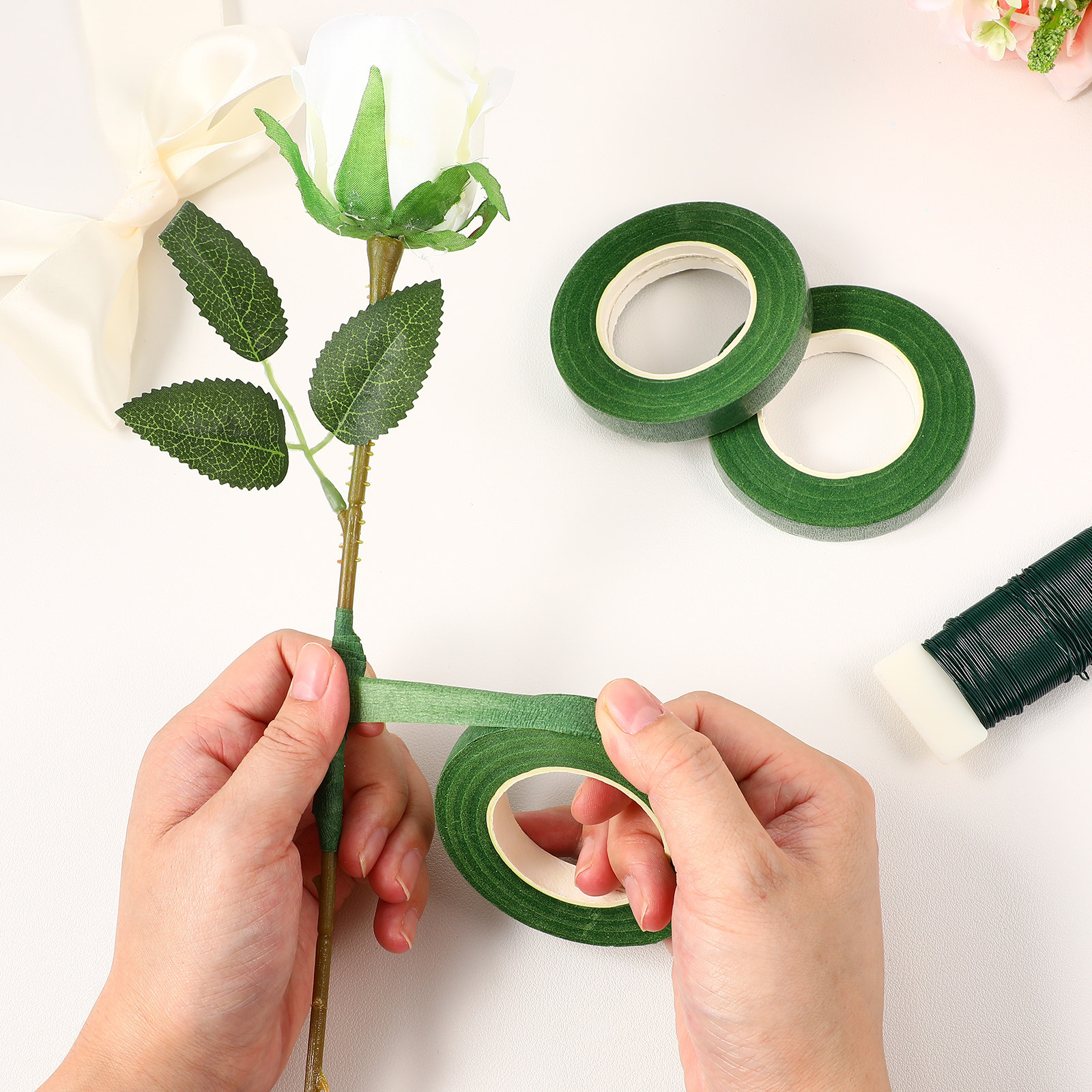 1Set Flower Arranging Supplies - Wire Stem Florist recension och pris