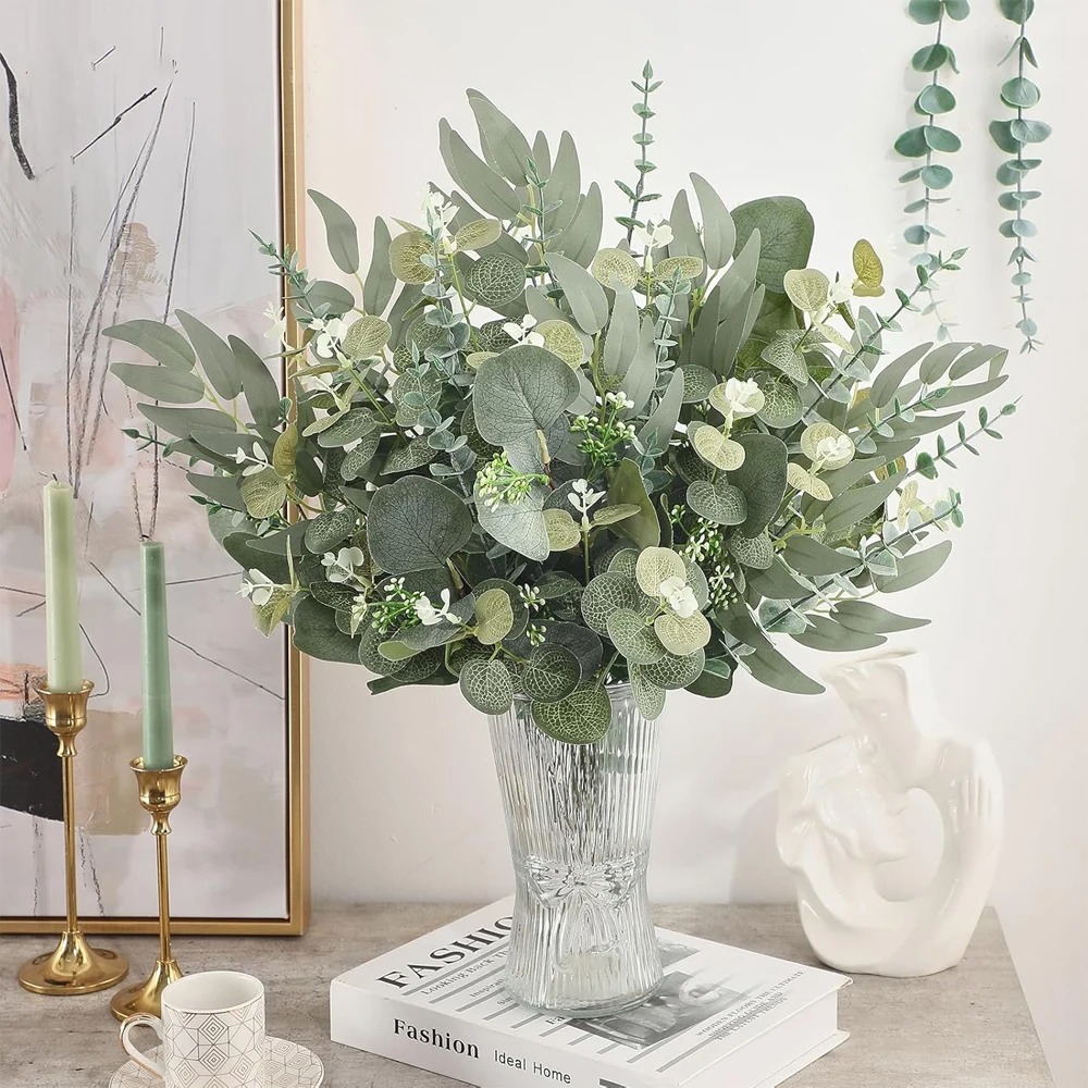 20pcs Eucalyptus Leaves Stems  - Florist Supply Bulk recension och pris