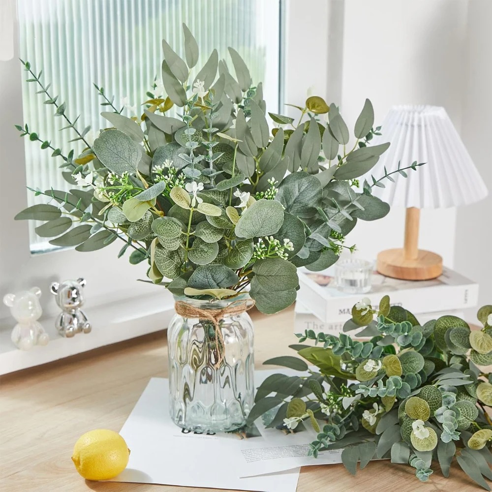 20pcs Eucalyptus Leaves Stems  - Florist Supply Bulk recension och pris