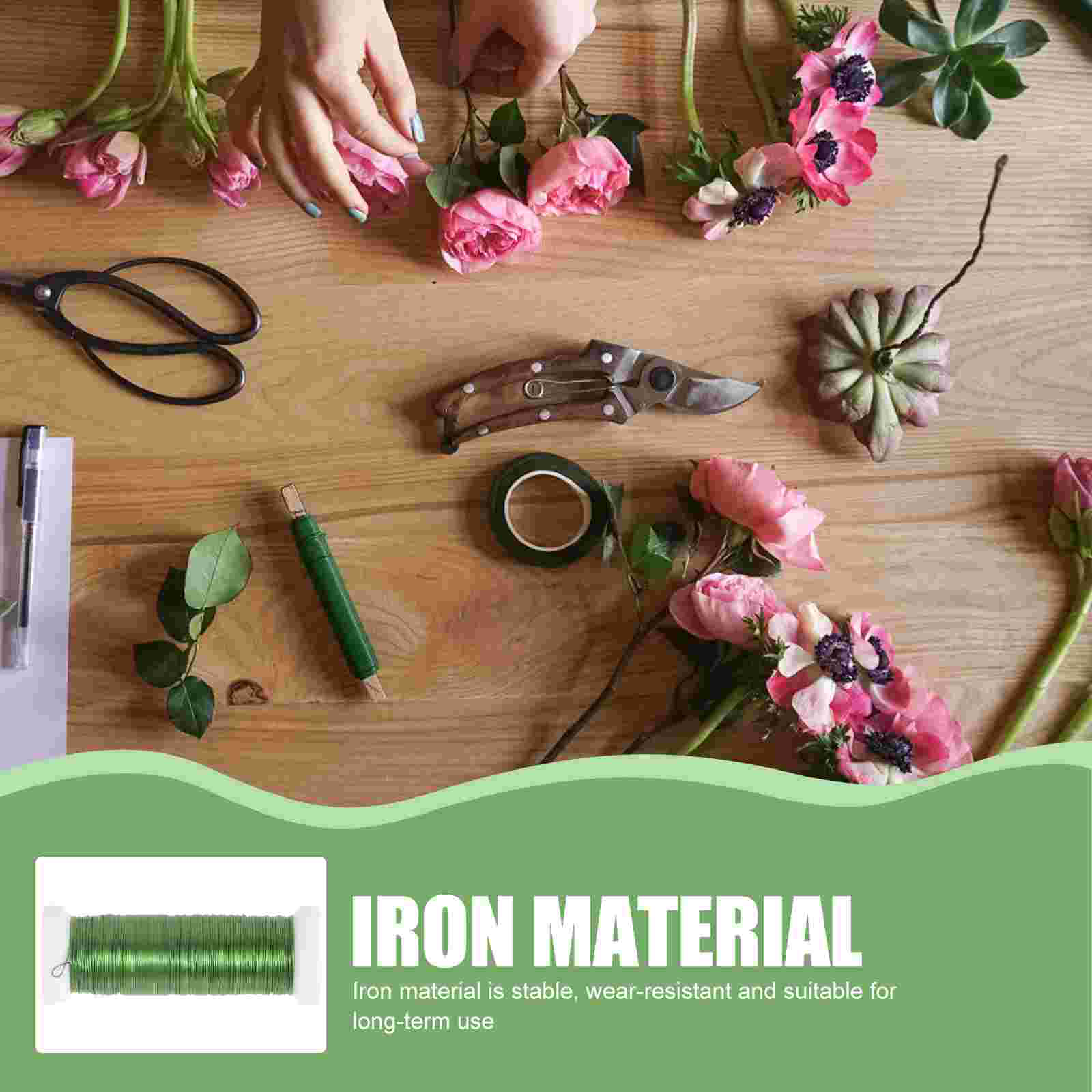 2 Rolls Wrapped Floral Stem Wi - Wire Stem Florist recension och pris