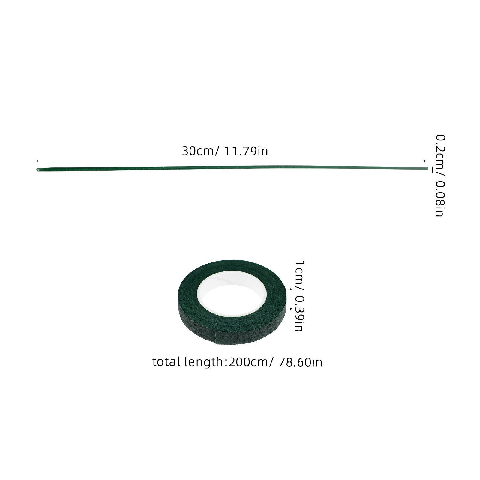 1Set Florist Tape Green and Fl - Wire Stem Florist recension och pris