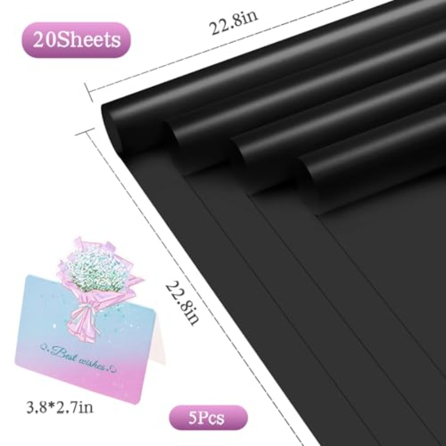 20 Sheets Flower Wrapping Pape - Florist Flower Supply recension och pris