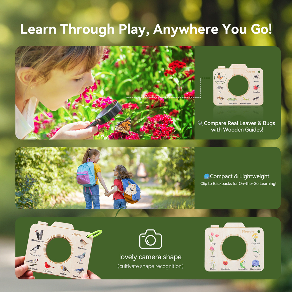 Wooden Camera Shape Nature Cog - Florist Supply Bulk recension och pris